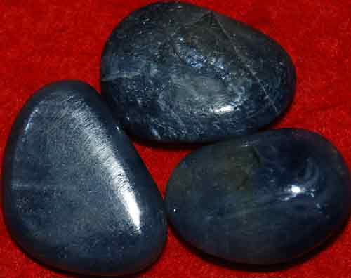 3 Sapphire Tumbled Stones #4