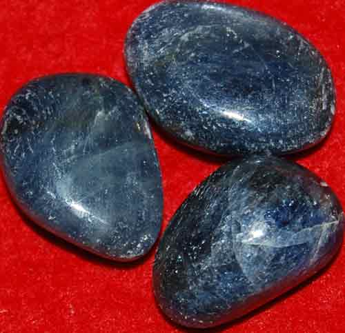 3 Sapphire Tumbled Stones #5