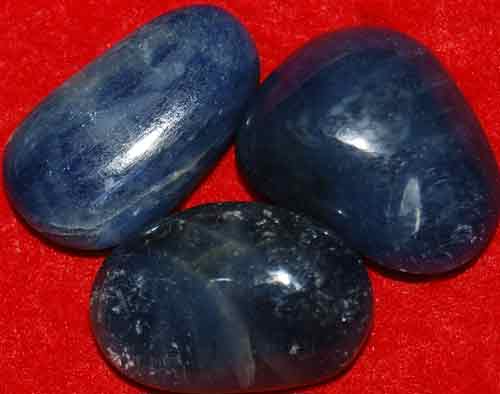 3 Sapphire Tumbled Stones #7