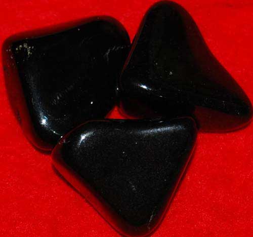 3 Schorl (Black Tourmaline) Tumbled Stones #2