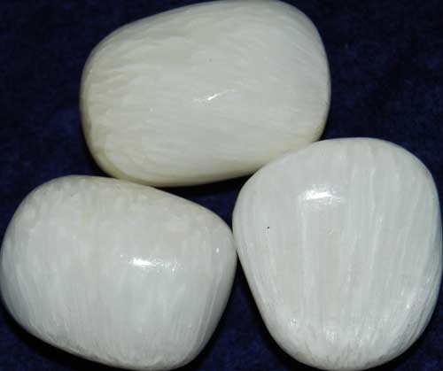 Three Scolecite Tumbled Stones #4