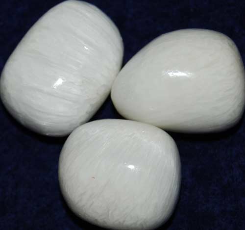 Three Scolecite Tumbled Stones #5