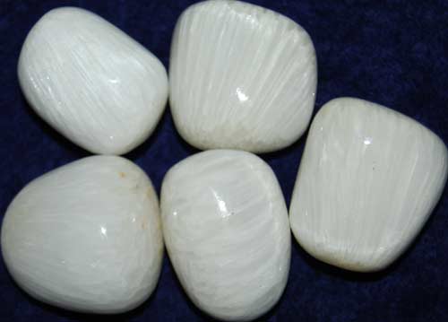 Five Scolecite Tumbled Stones #6