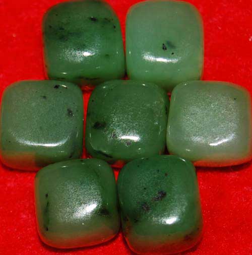 7 Siberian Jade Tumbled Stones #2