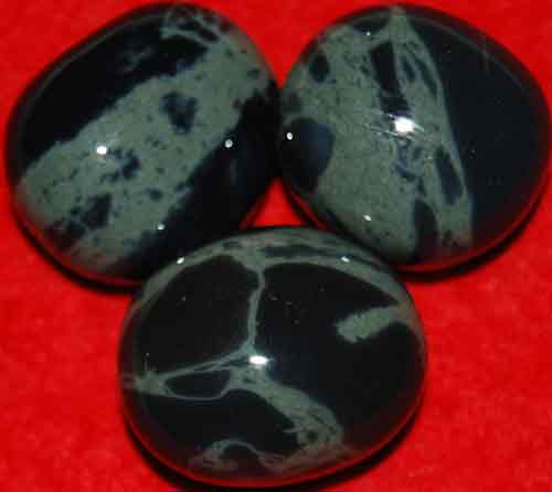 3 Spider Obsidian Tumbled Stones #15