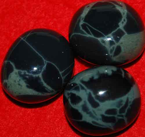 3 Spider Obsidian Tumbled Stones #16