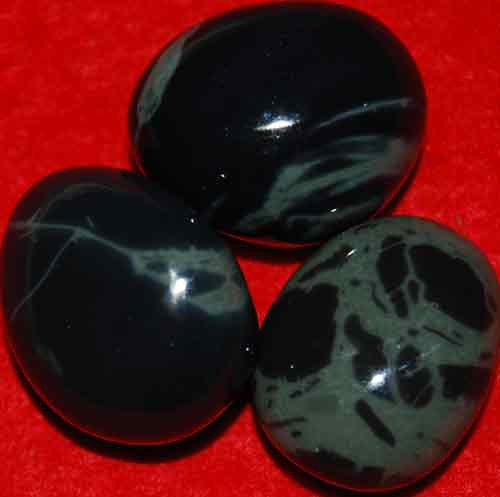 3 Spider Obsidian Tumbled Stones #1
