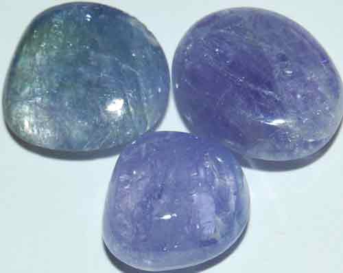 Three Tanzanite Tumbled Stones #3