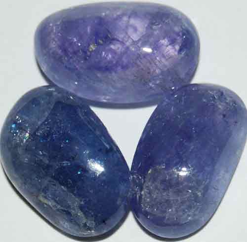 Three Tanzanite Tumbled Stones #5