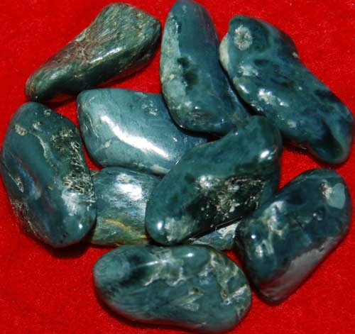 Nine Vonsen Blue Jade (Dianite) Tumbled Stones #1