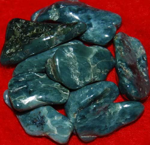 Nine Vonsen Blue Jade (Dianite) Tumbled Stones #3