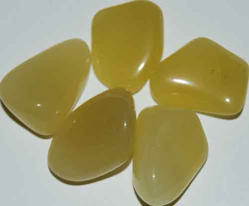 5 Yellow Opal (Grade AA) Tumbled Stones #10