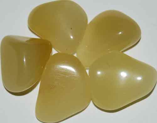 5 Yellow Opal (Grade AA) Tumbled Stones #11