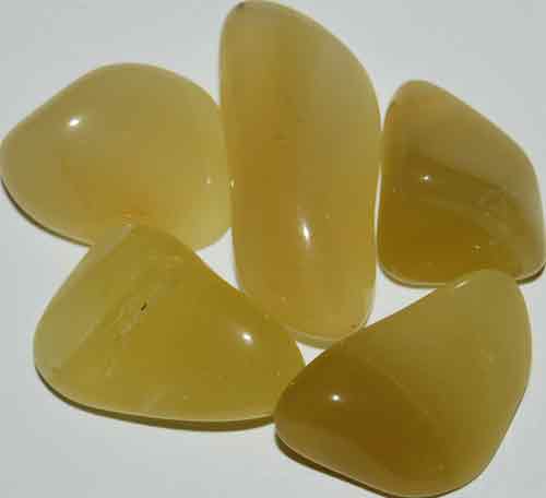 5 Yellow Opal (Grade AA) Tumbled Stones #16