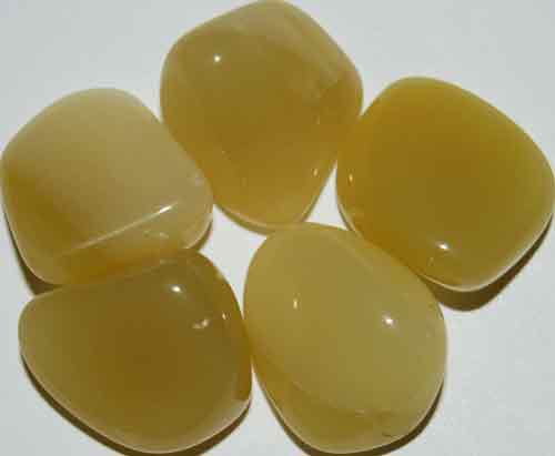 5 Yellow Opal (Grade AA) Tumbled Stones #2