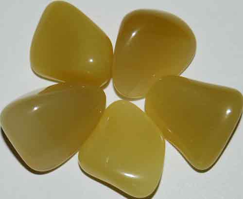 5 Yellow Opal (Grade AA) Tumbled Stones #3