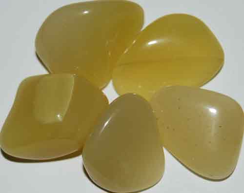 5 Yellow Opal (Grade AA) Tumbled Stones #4