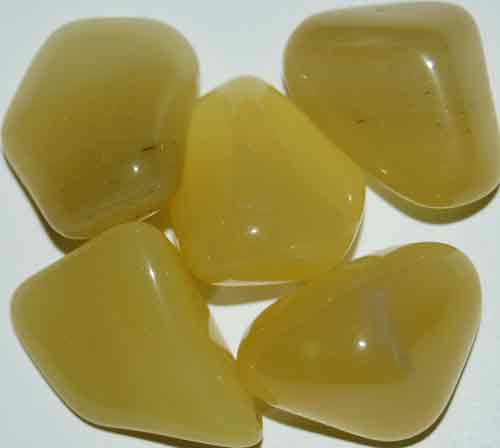 5 Yellow Opal (Grade AA) Tumbled Stones #5