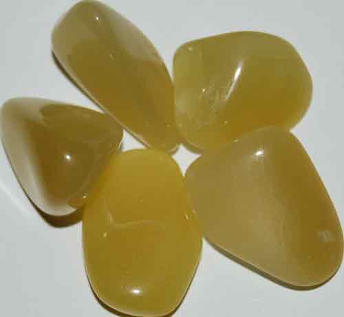 5 Yellow Opal (Grade AA) Tumbled Stones #6