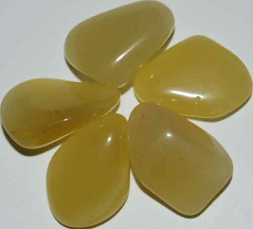 5 Yellow Opal (Grade AA) Tumbled Stones #7
