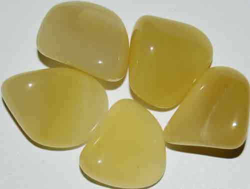5 Yellow Opal (Grade AA) Tumbled Stones #9