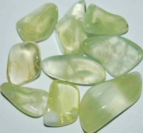 9 Yellow Prehnite Tumbled Stones (Grade AA) #8