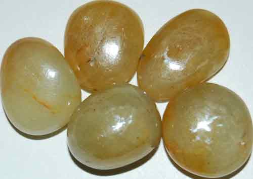 5 Yellow Sapphire Tumbled Stones #3