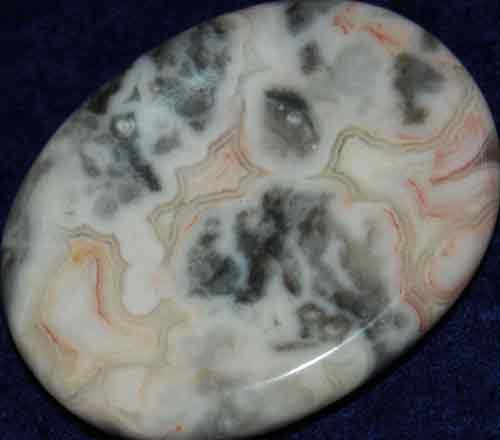 Crazy Lace Agate Worry/Thumb Stone #4