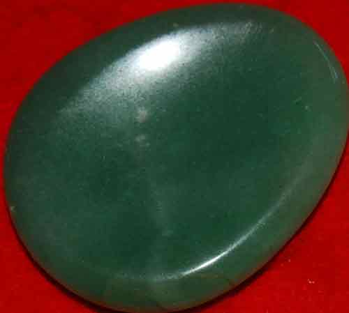 Green Aventurine Worry/Thumb Stone #10