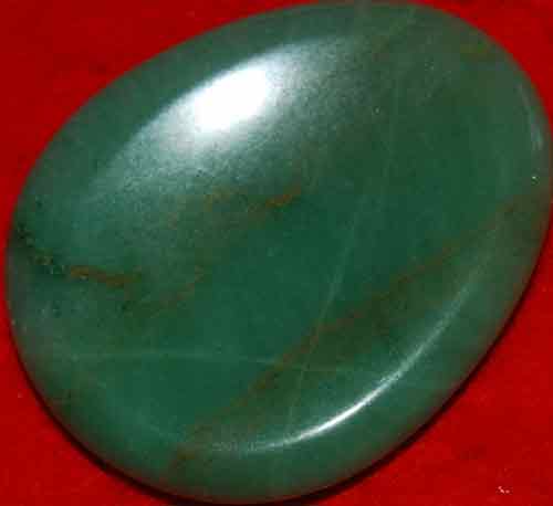 Green Aventurine Worry/Thumb Stone #6