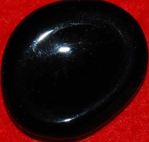 Black Obsidian Worry Stone #1