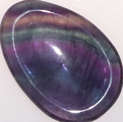 Rainbow Fluorite Worry Stone #16