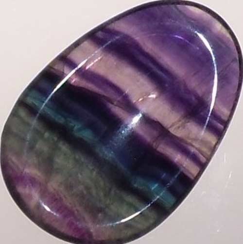 Rainbow Fluorite Worry Stone #21
