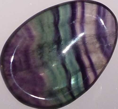 Rainbow Fluorite Worry Stone #6