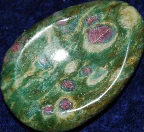 Ruby in Fuchsite Worry Stone #1