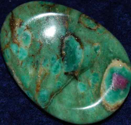 Ruby in Fuchsite Worry Stone #7