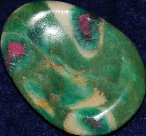 Ruby in Fuchsite Worry Stone #8