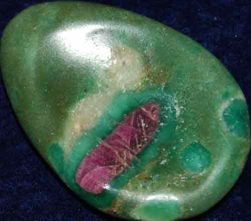 Ruby in Fuchsite Worry Stone #9