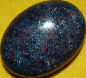 Ruby in Kyanite Soap-Shaped Palm Stone # 8