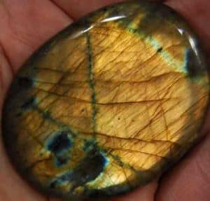 Labradorite Palm Stone #11