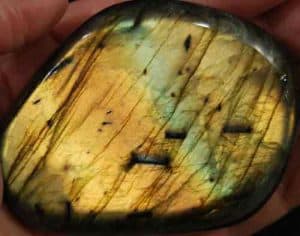 Labradorite Palm Stone (Grade AAA) #3}