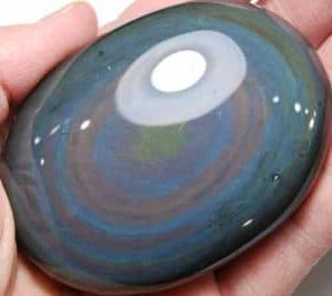 Rainbow Obsidian Soap-Shaped Palm Stone #13