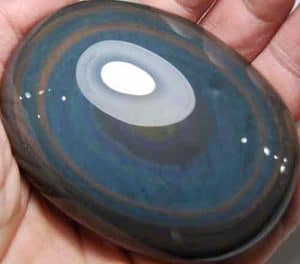 Rainbow Obsidian Soap-Shaped Palm Stone #16