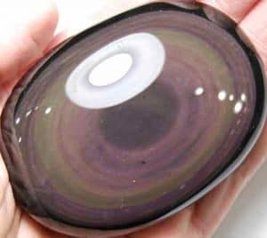 Rainbow Obsidian Soap-Shaped Palm Stone #1