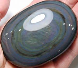 Rainbow Obsidian Soap-Shaped Palm Stone #5