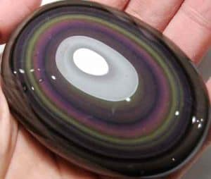 Rainbow Obsidian Soap-Shaped Palm Stone #7