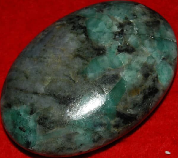 Large Soap-Shaped Emerald Palm Stone #1