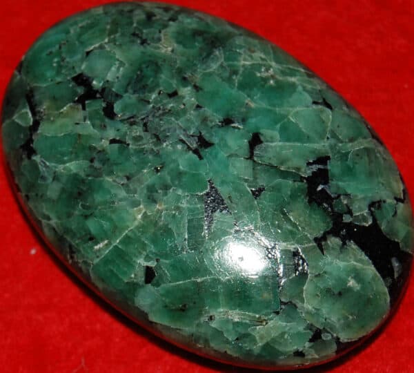 Large Soap-Shaped Emerald Palm Stone #6