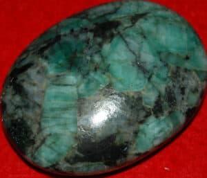 Large Soap-Shaped Emerald Palm Stone #8