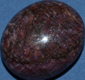 Ruby Soap-Shaped Palm Stone #2
